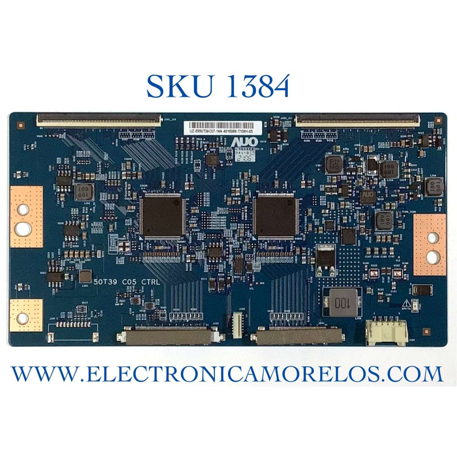 T-CON PARA TV SONY / NUMERO DE PARTE 55.50T39.C07 / 5550T39C07 / 50T39 C05 CTRL / DISPLAY T500QVN04.3 / MODELO XR-50X90J / XR50X90J